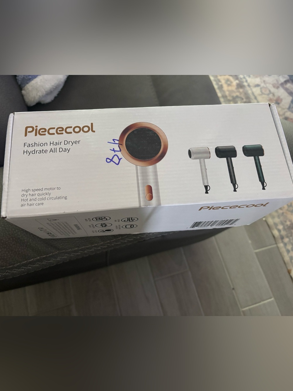 Piecool Rose Gold & Silver Hair Dryer